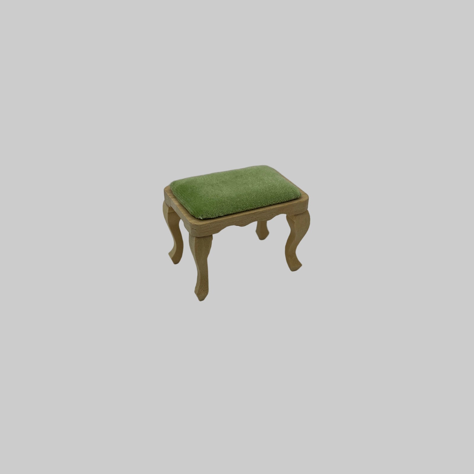 BEF074 - Bare wood upholstered stool