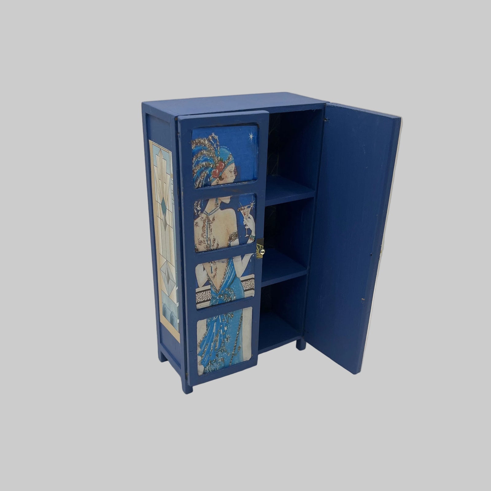 Dolls house Art Deco inspired cupboard