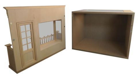 French Cafe Dolls House Room Box Kit