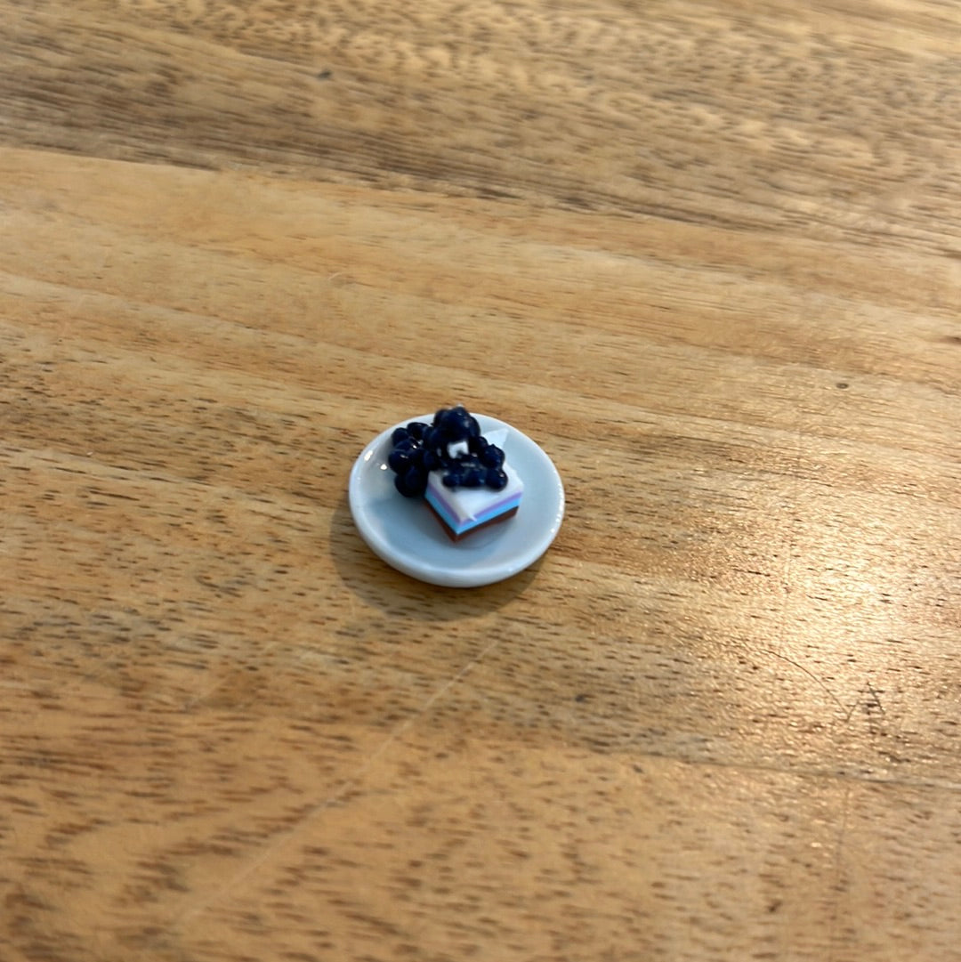 Layered blueberry dessert