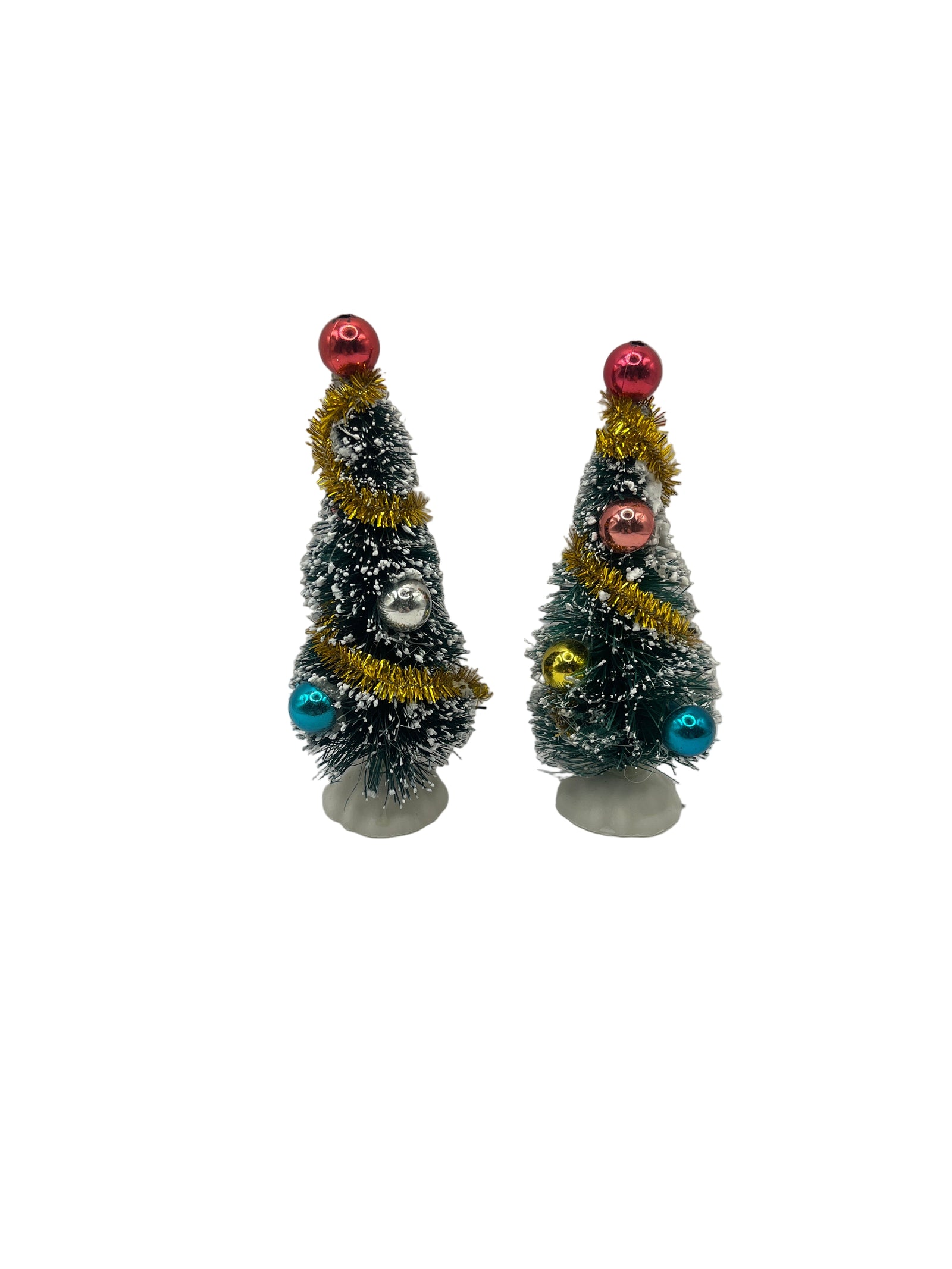 Pair of decorated Christmas trees
