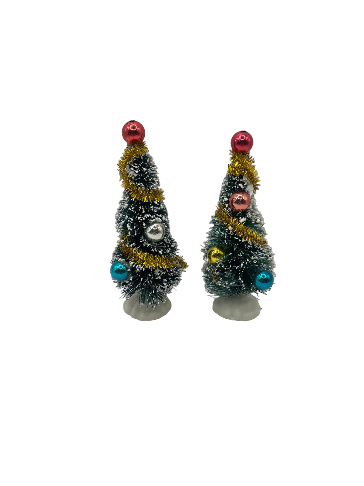 Pair of decorated Christmas trees