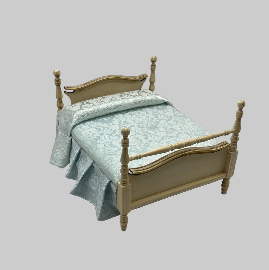 BEF216 - French style bare wood double bed