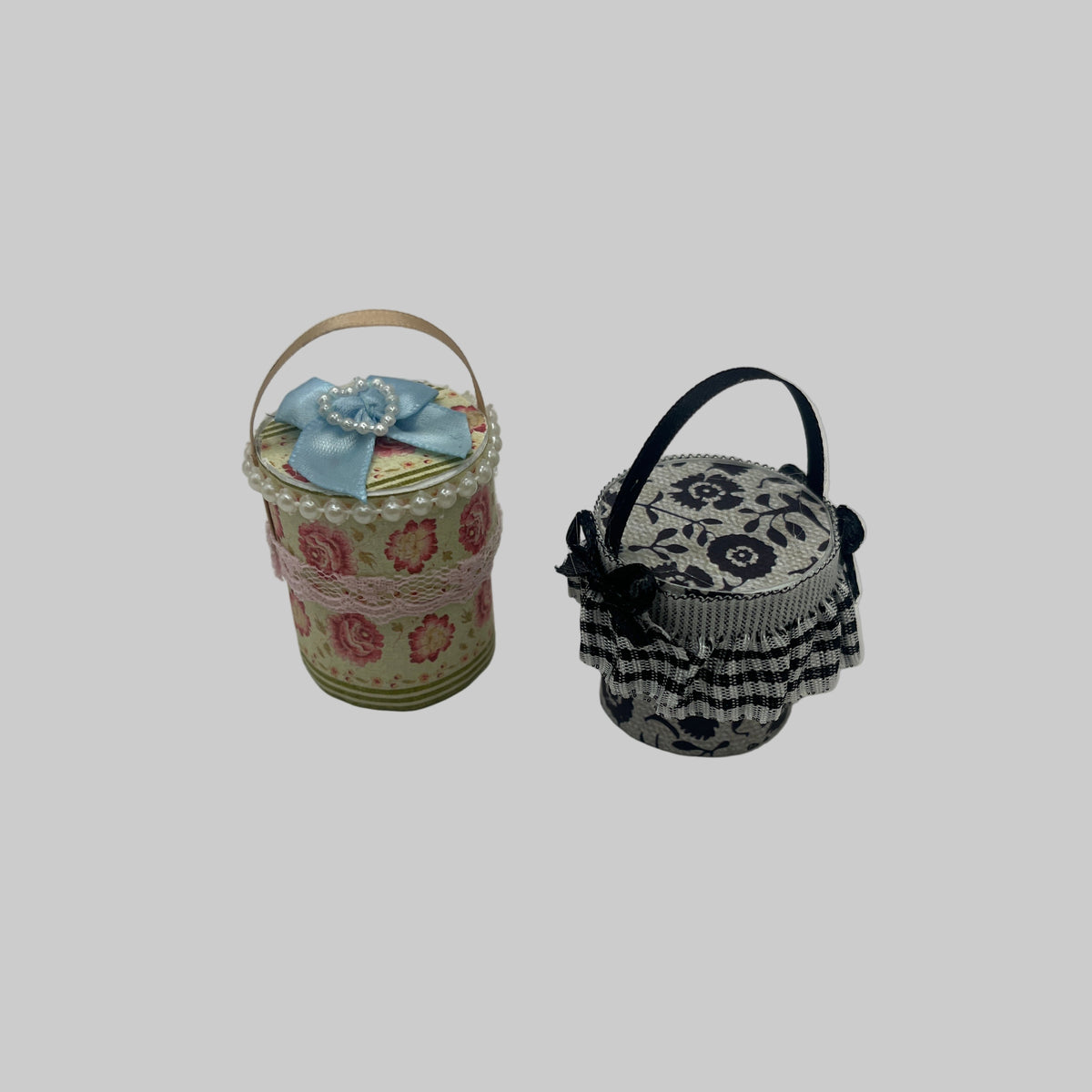 Dolls house hat boxes