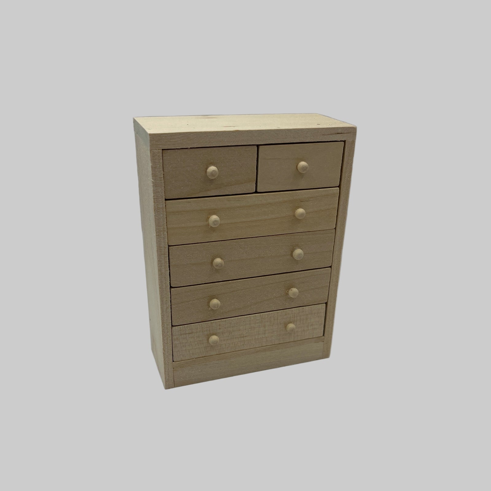 BEF072 - Bare wood tall chest of drawers