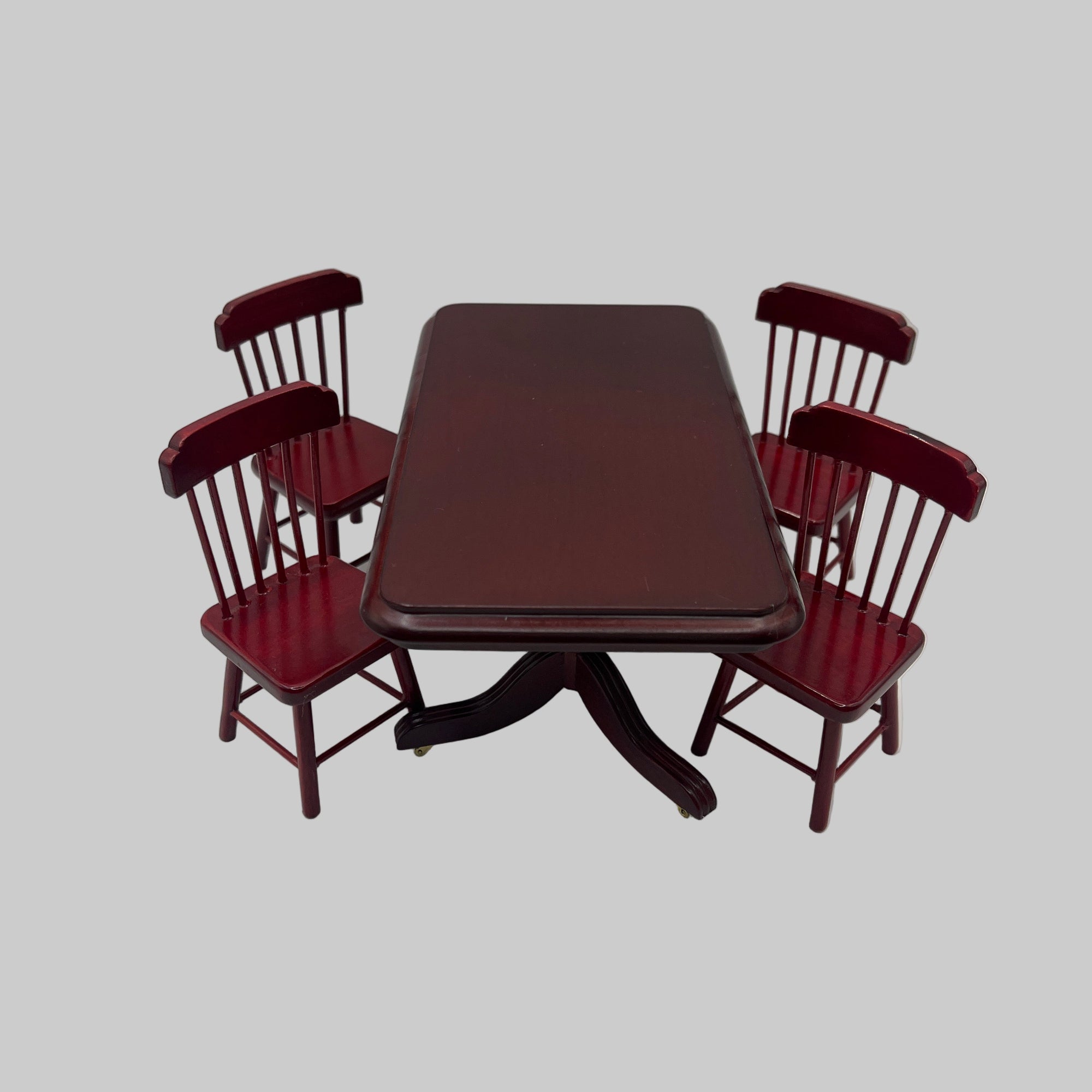 Mahogany dining table and chairs