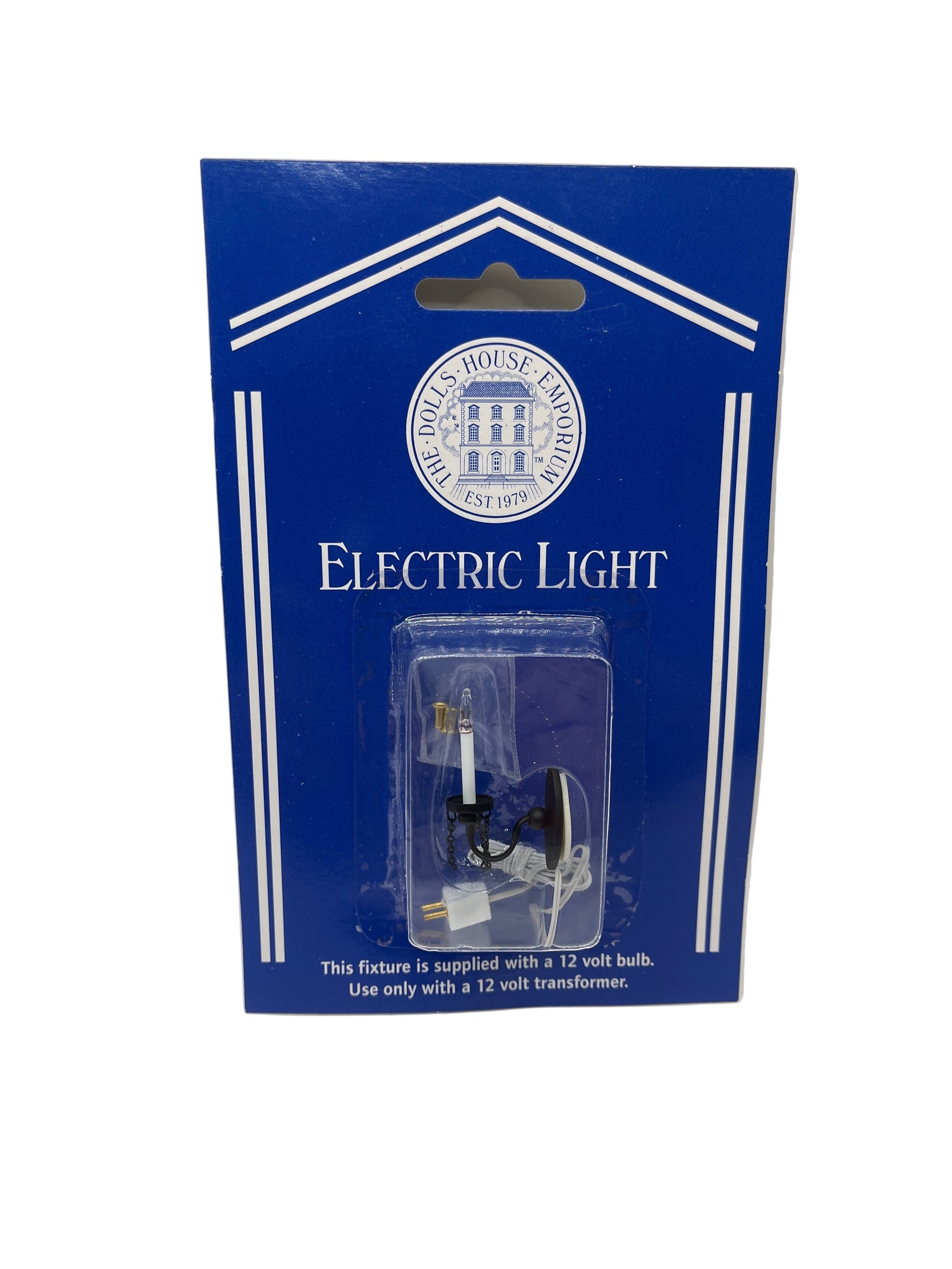 Single black wall light