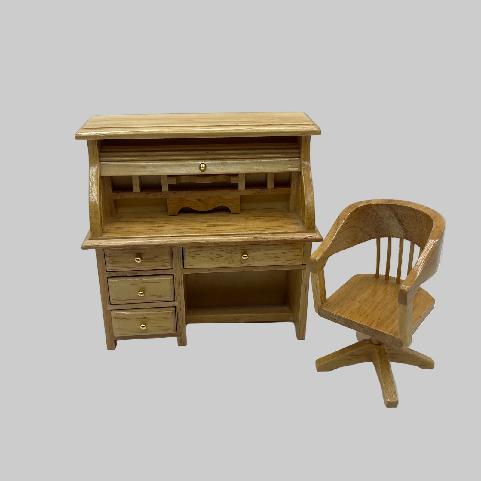 dolls house desk and chair