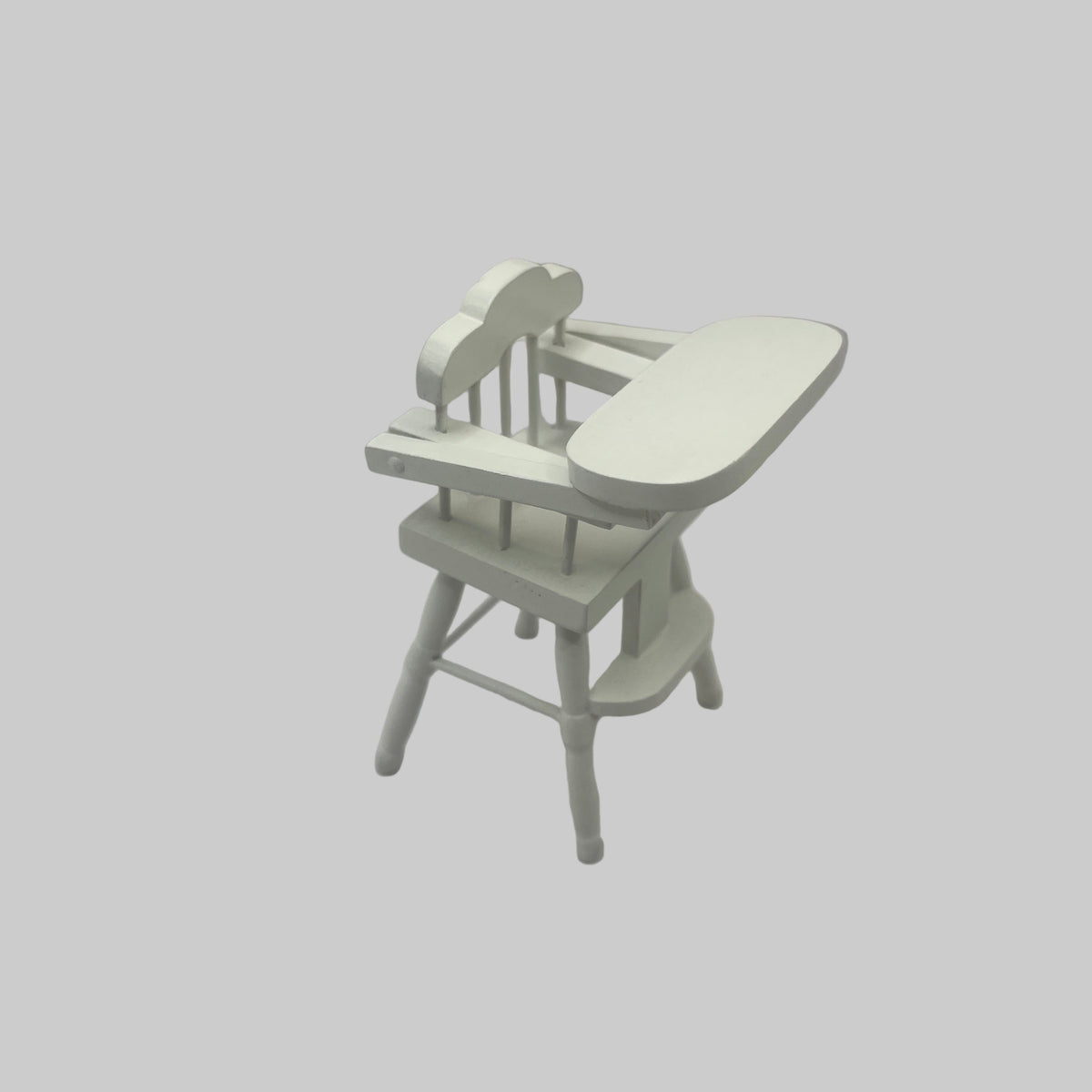 Dolls house white high chair