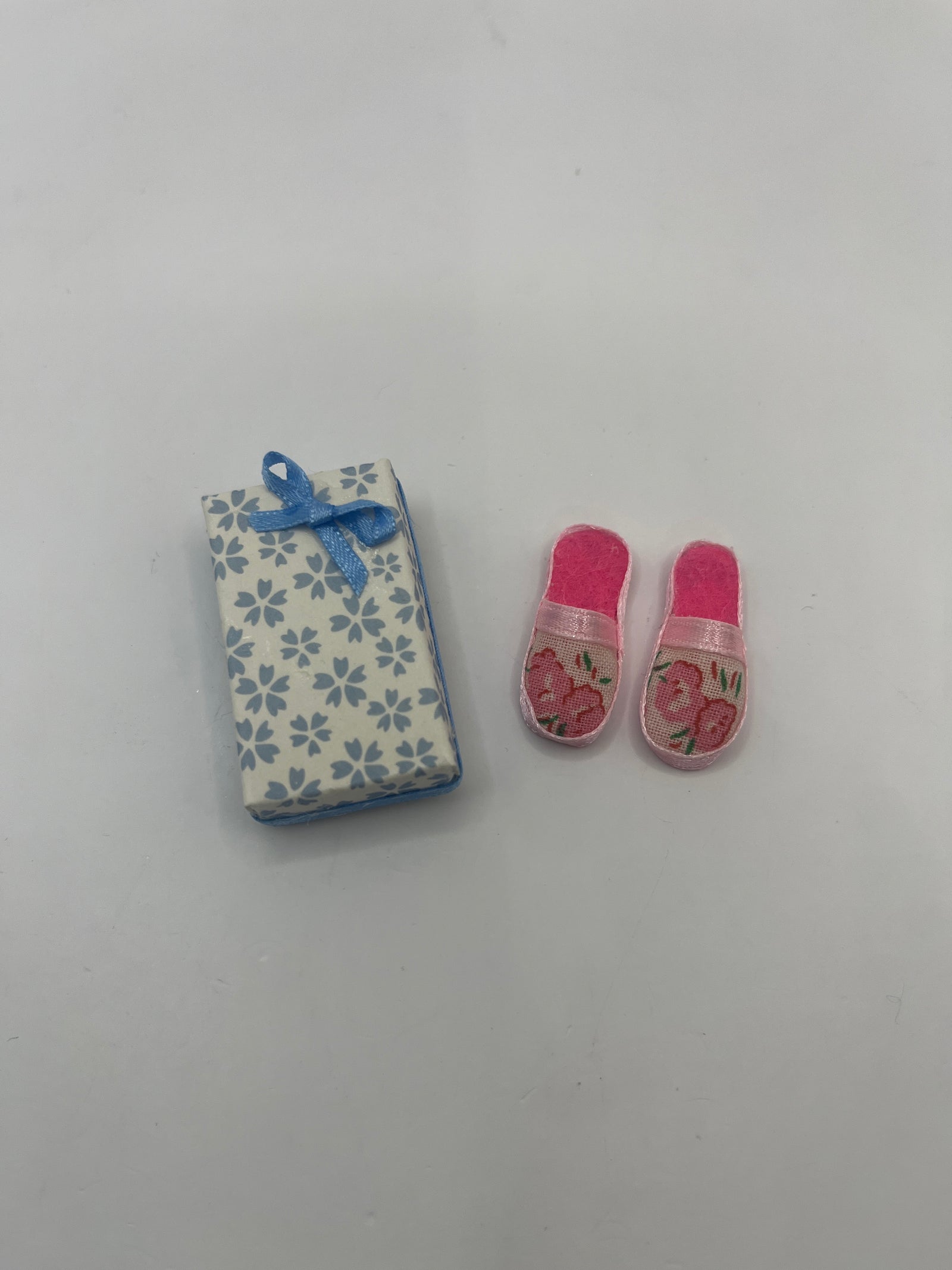 Dolls house slippers in box