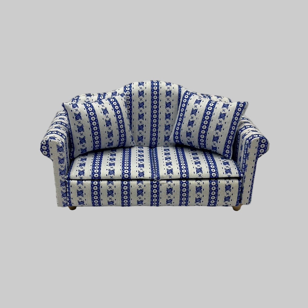 DF890 - Blue striped sofa
