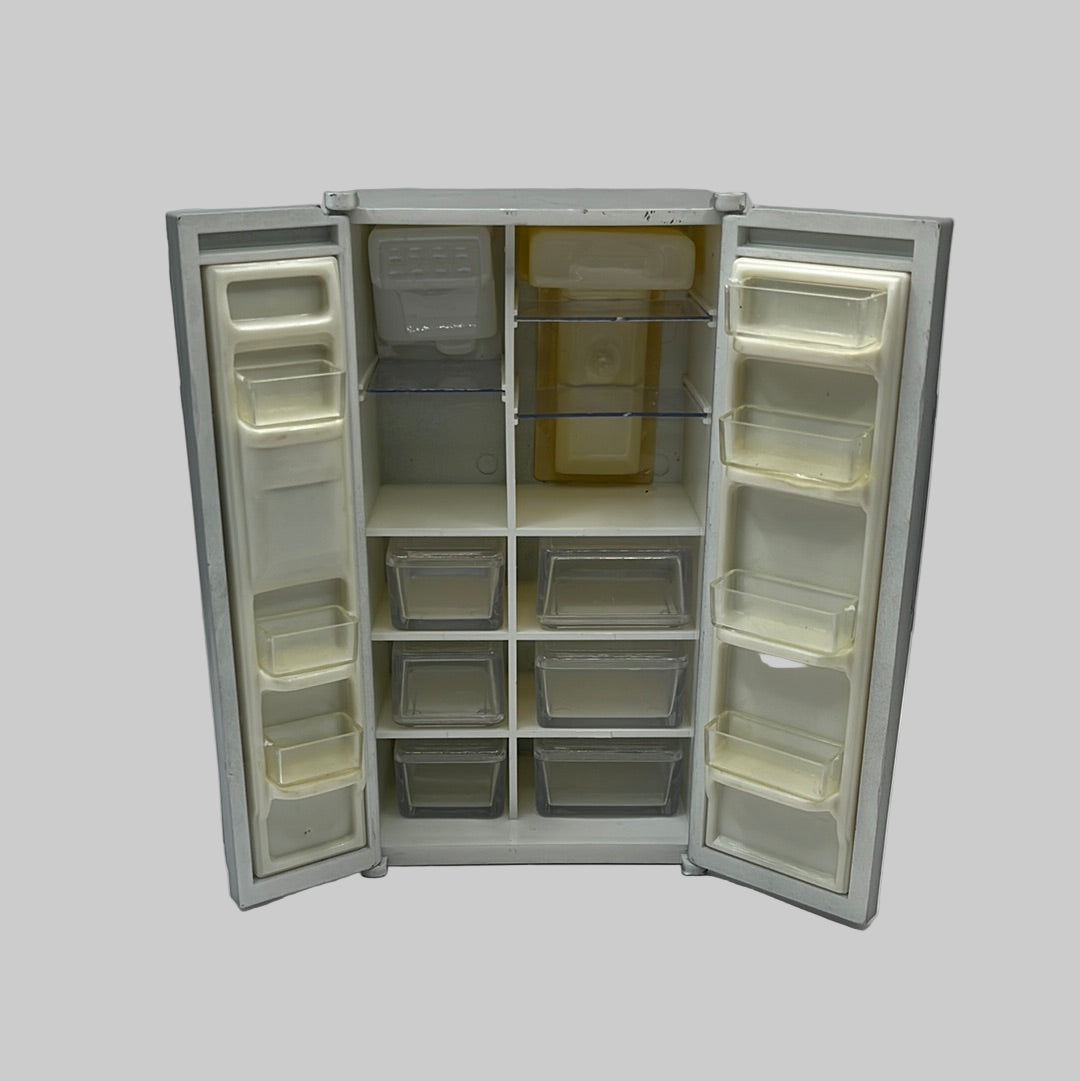 DF1006 - American deluxe silver fridge freezer