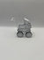 NUR114 - White metal pram