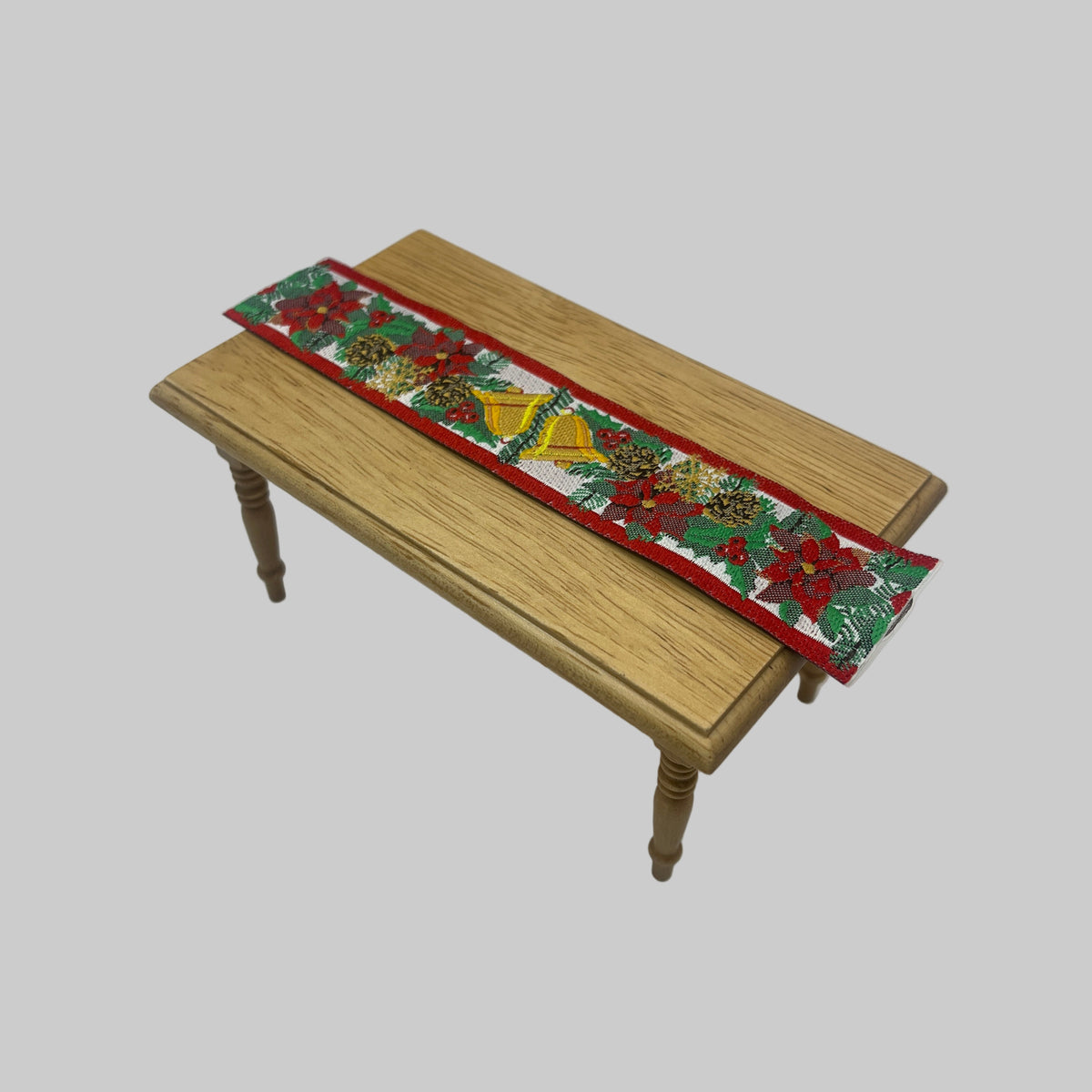 Dolls house Christmas table runner