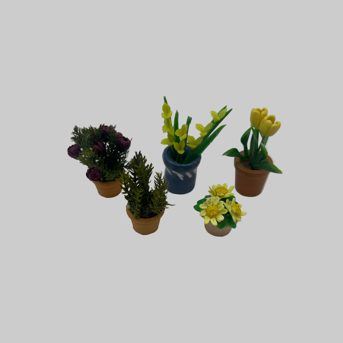 dolls house potted plants