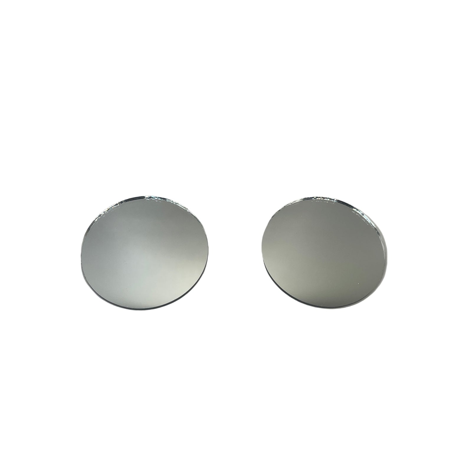 Two round mirrors, 5cm diameter