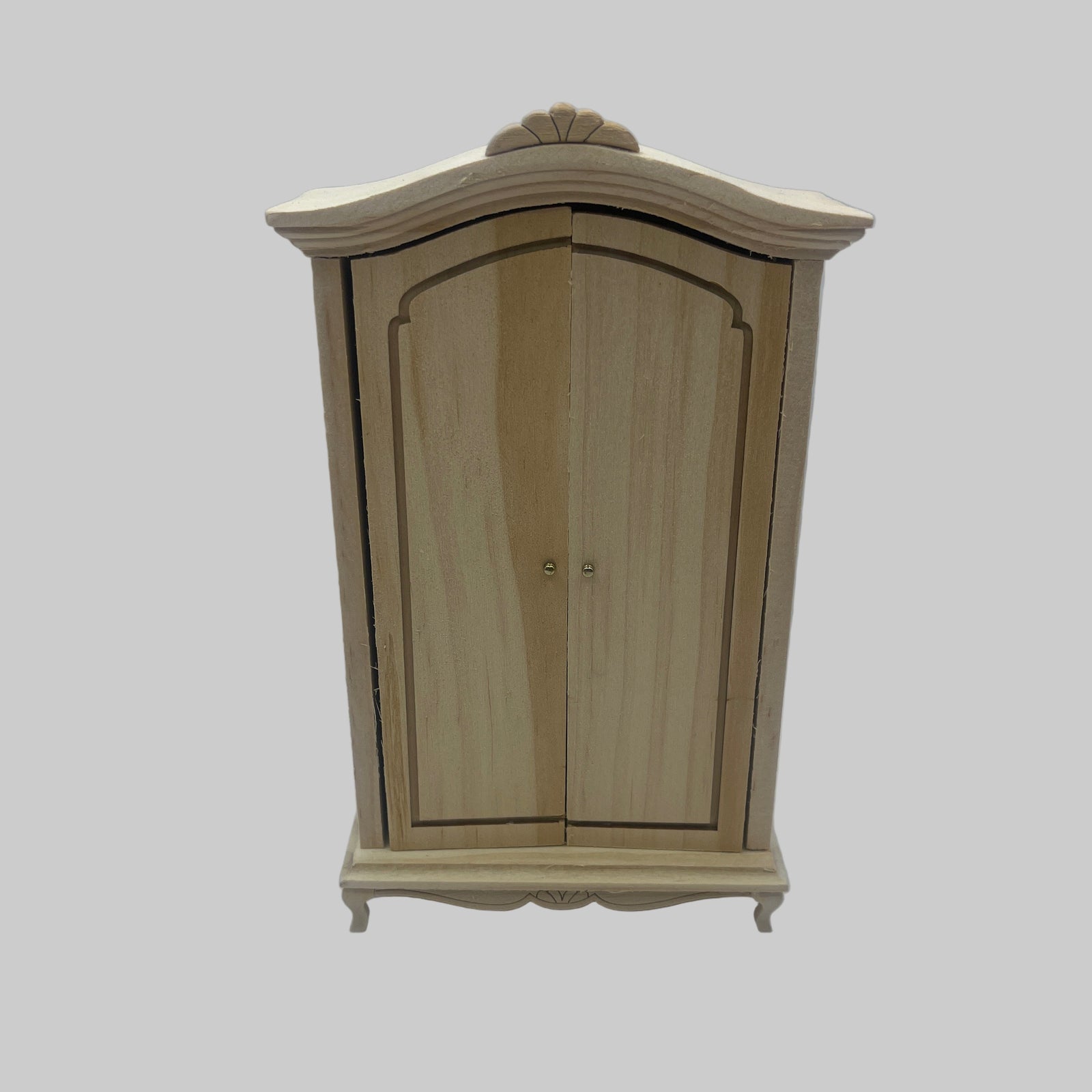 BEF220 - Bare wood French style double wardrobe