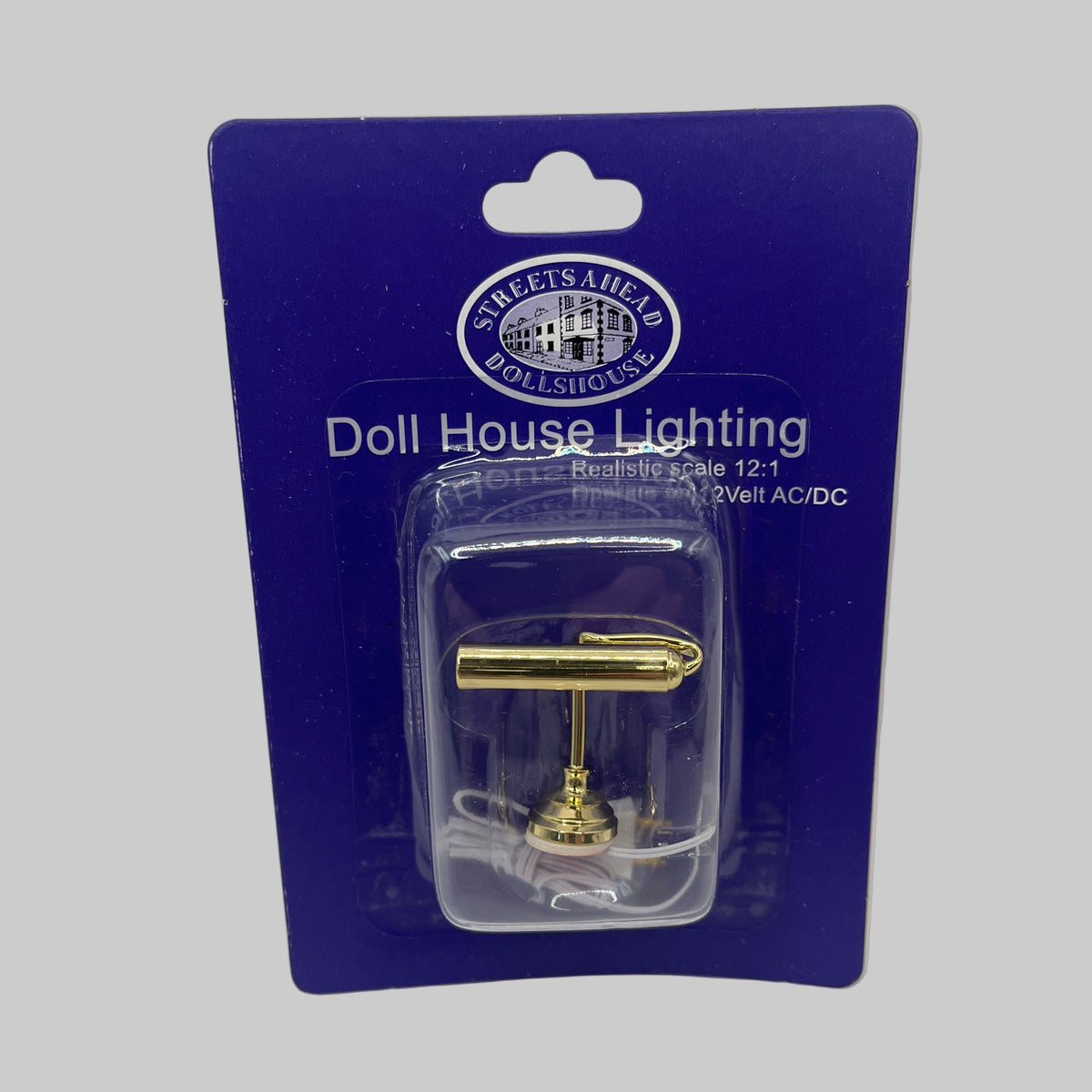 Dolls house brass picture light