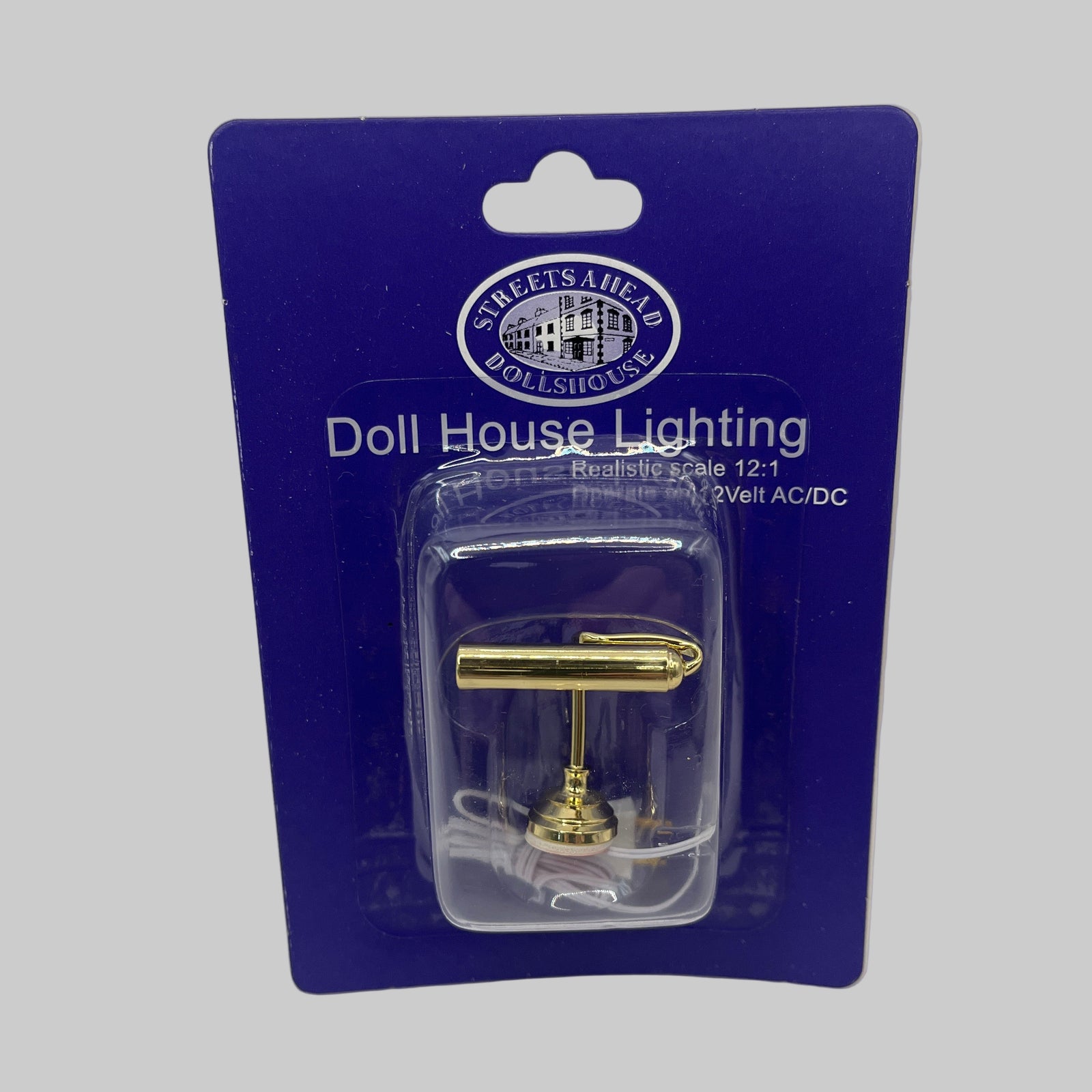 Dolls house brass picture light