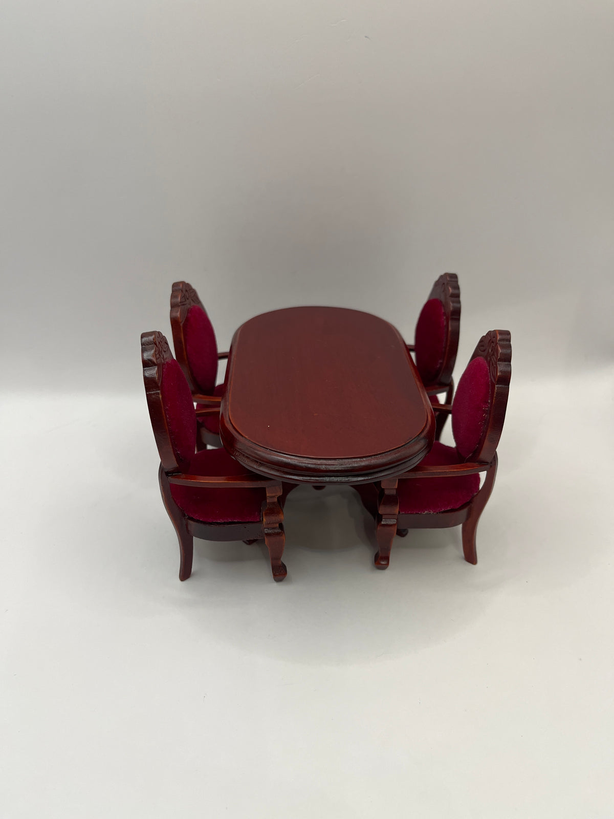 Mahogany dining table and chairs