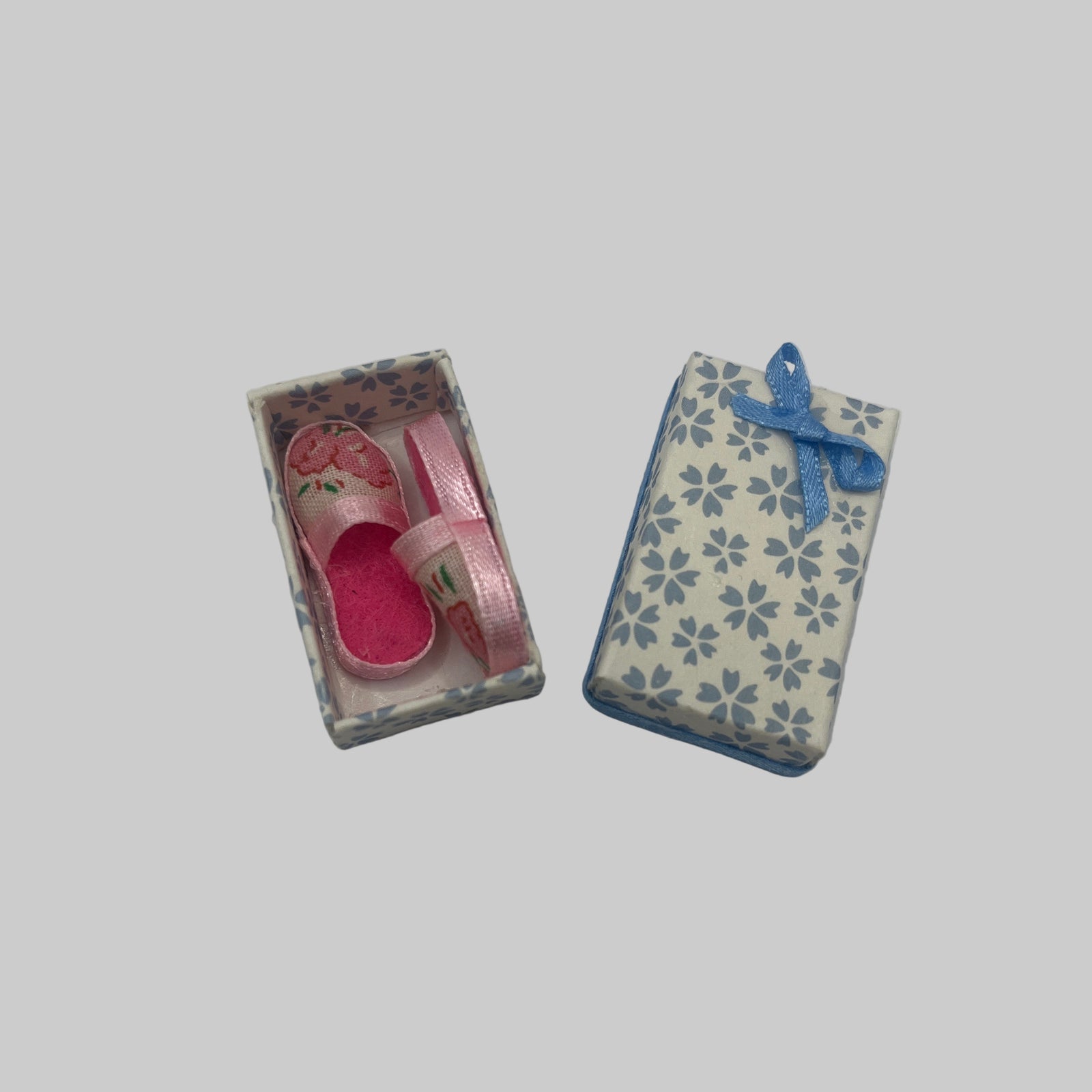 Dolls house slippers in box