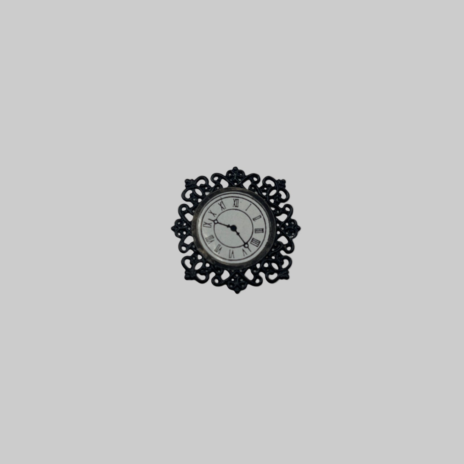 Black fancy wall clock
