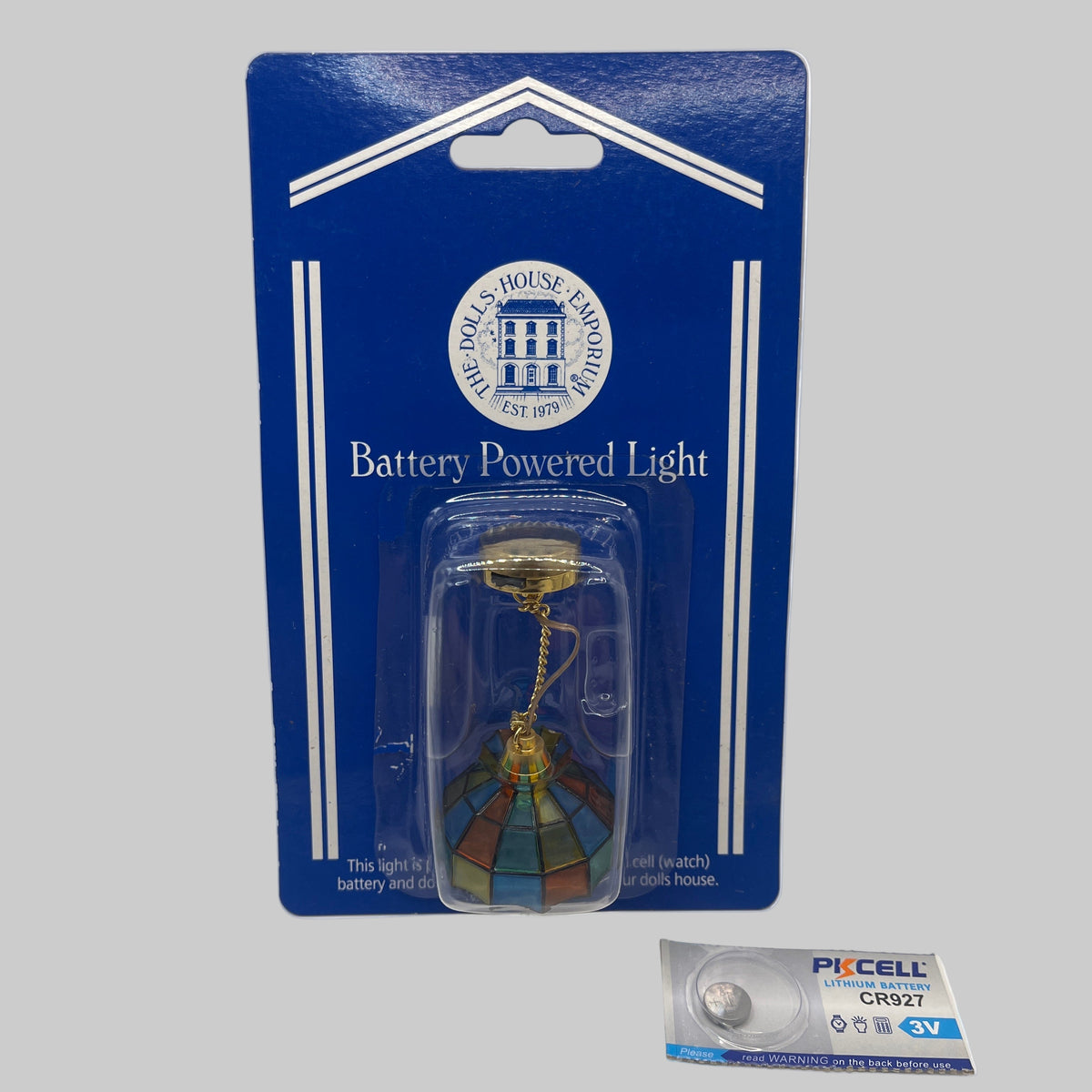 Battery LED Tiffany ceiling light