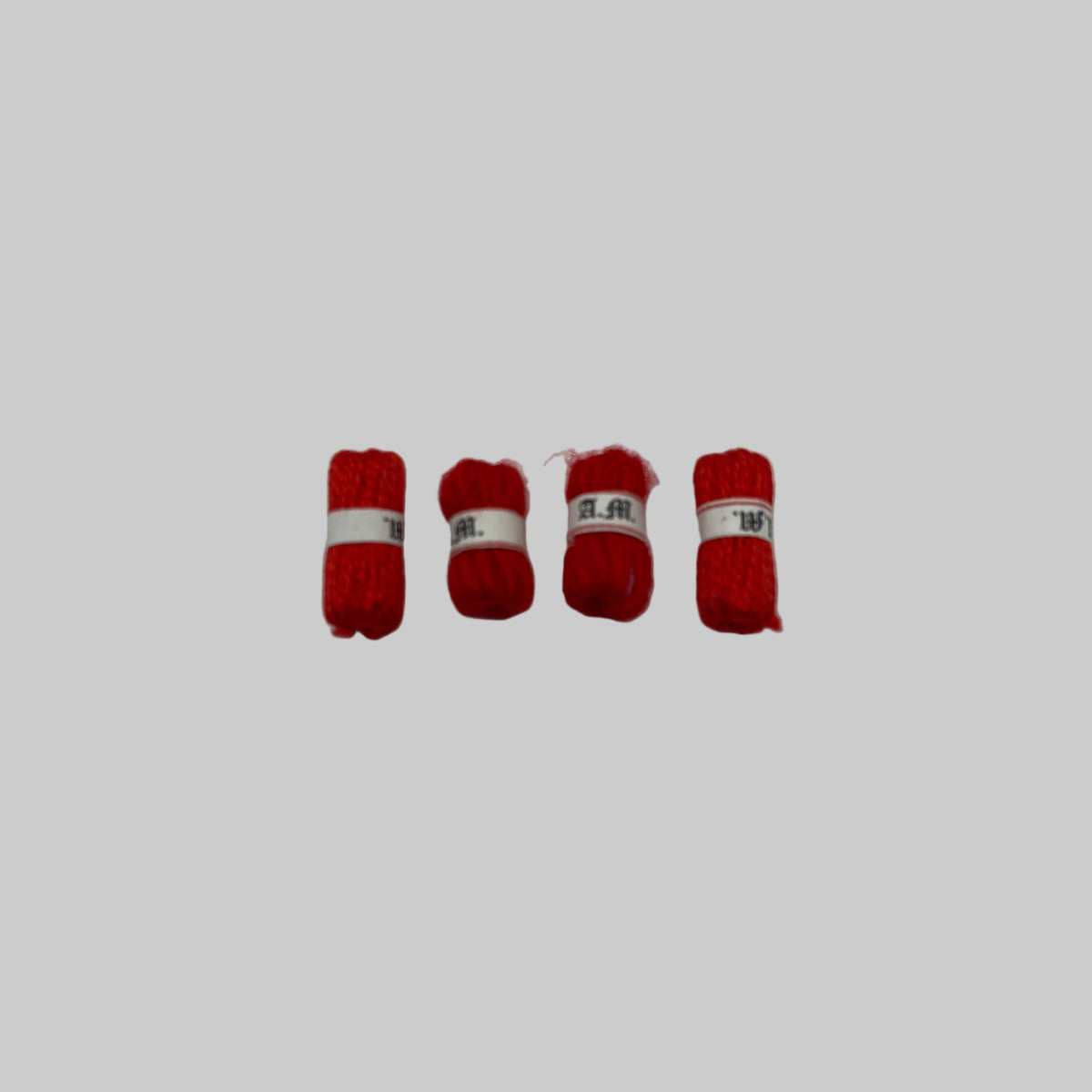 Balls of red wool