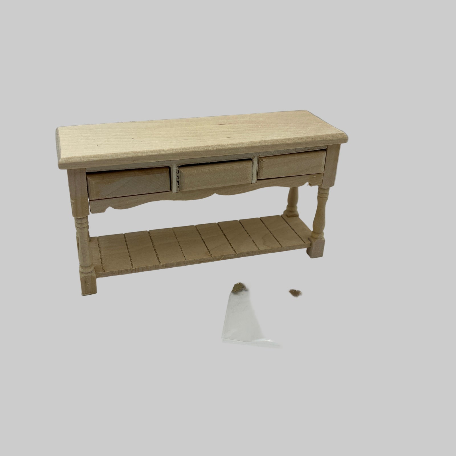 BEF001 - Bare wood serving table
