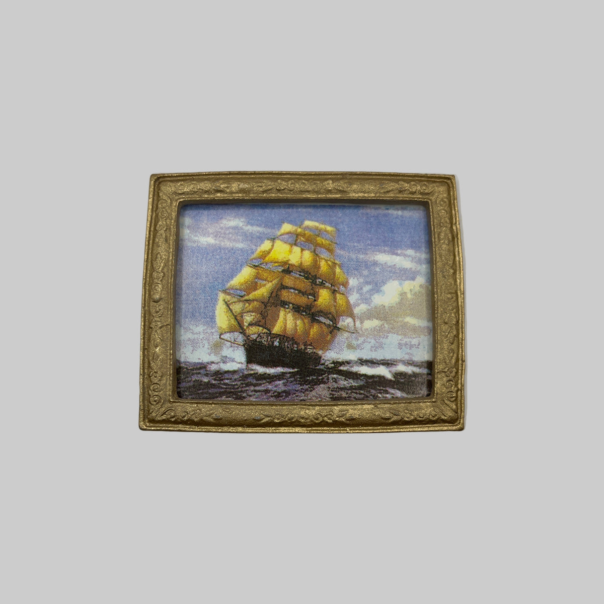 Large painting of a ship