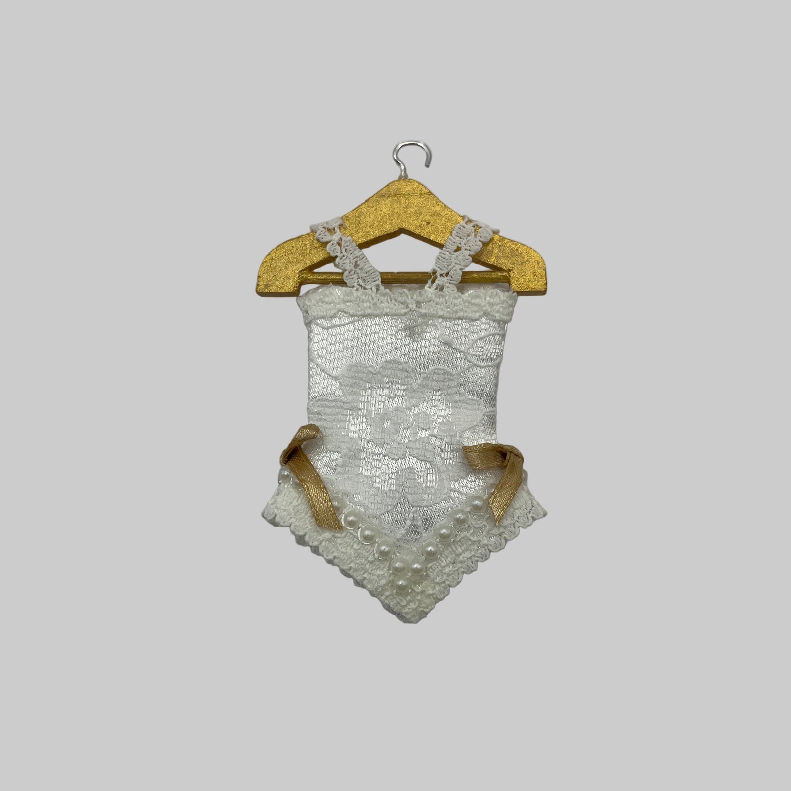 dolls house white lace corset