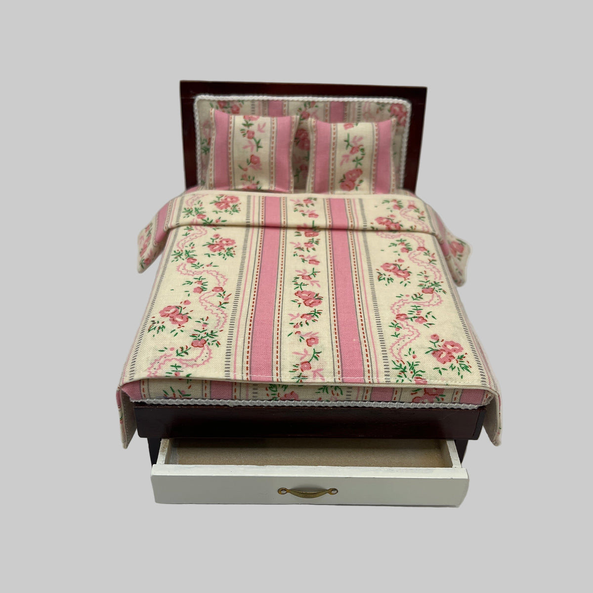 Dolls house dressed bed