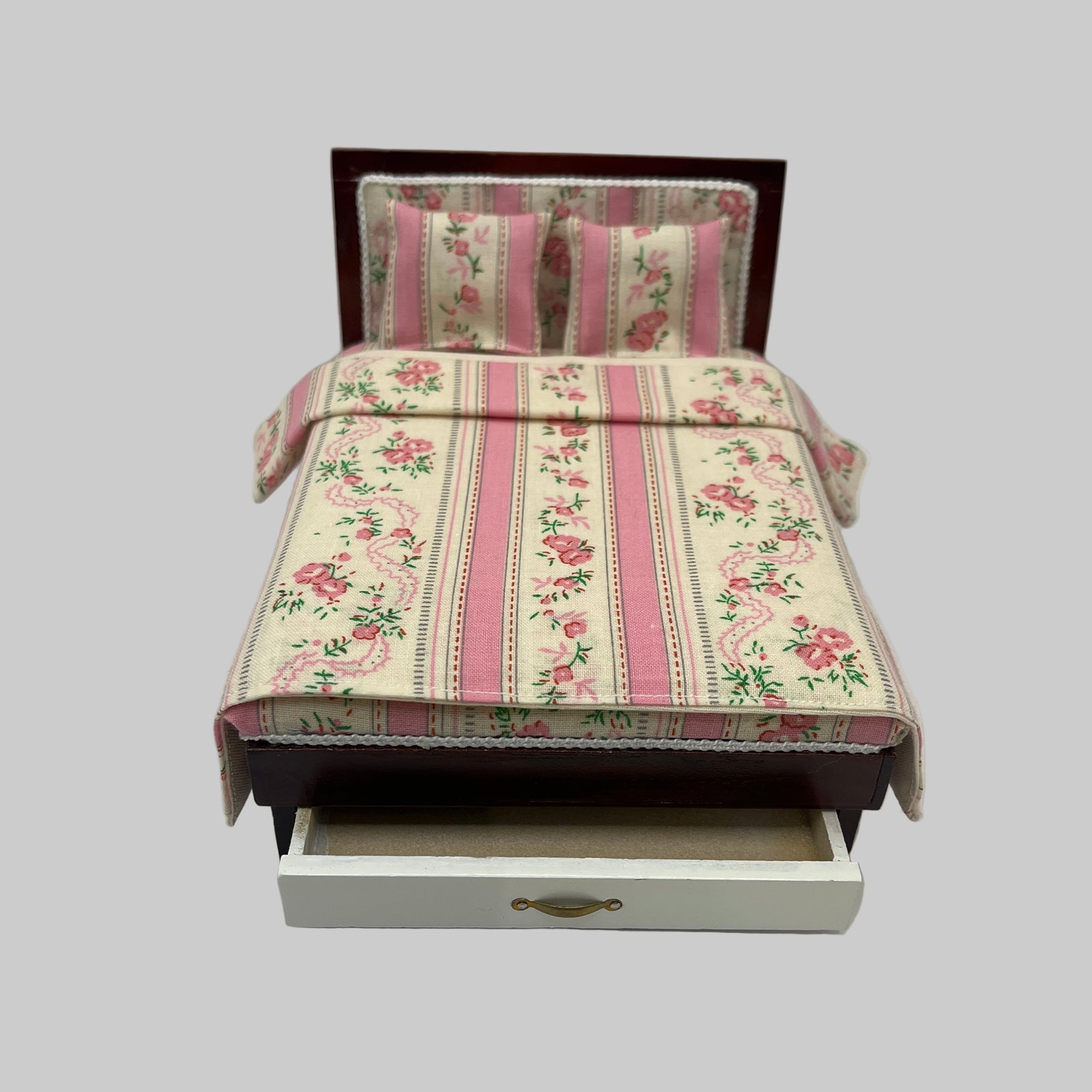 Dolls house dressed bed