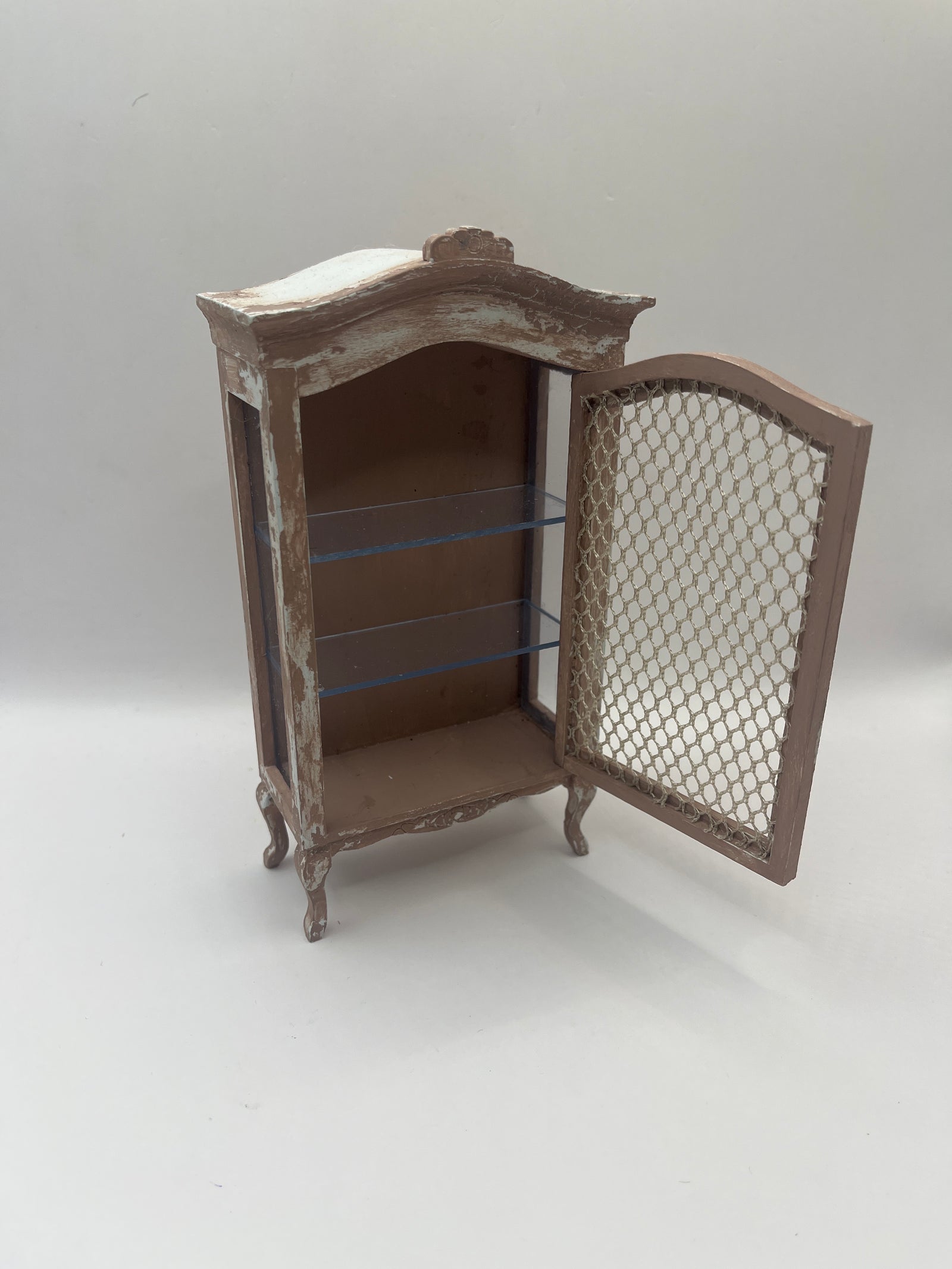 Dolls house French shabby chic cabinet