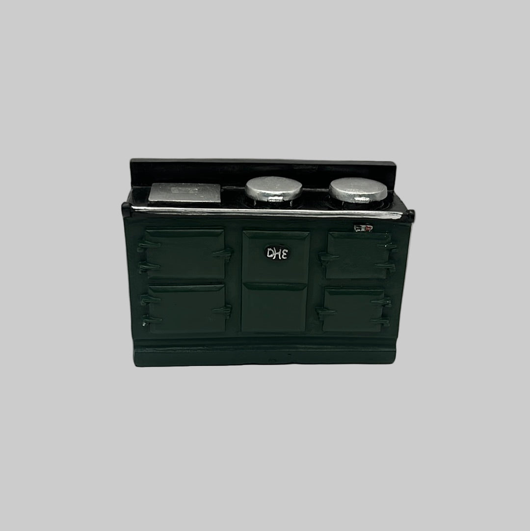 Large forest green aga