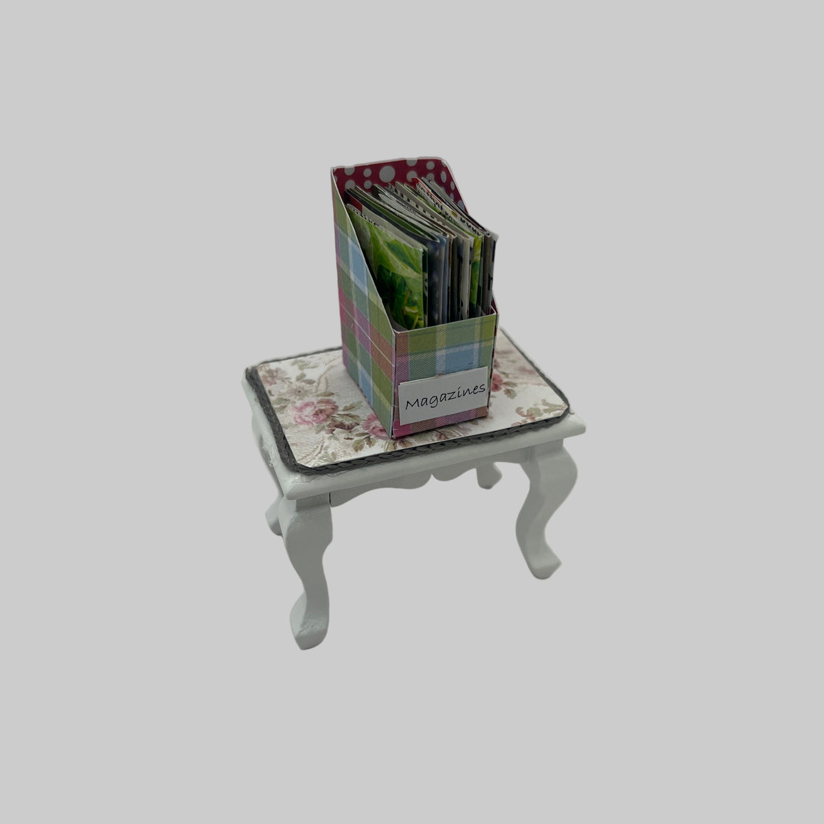 Dolls house magazines in folder