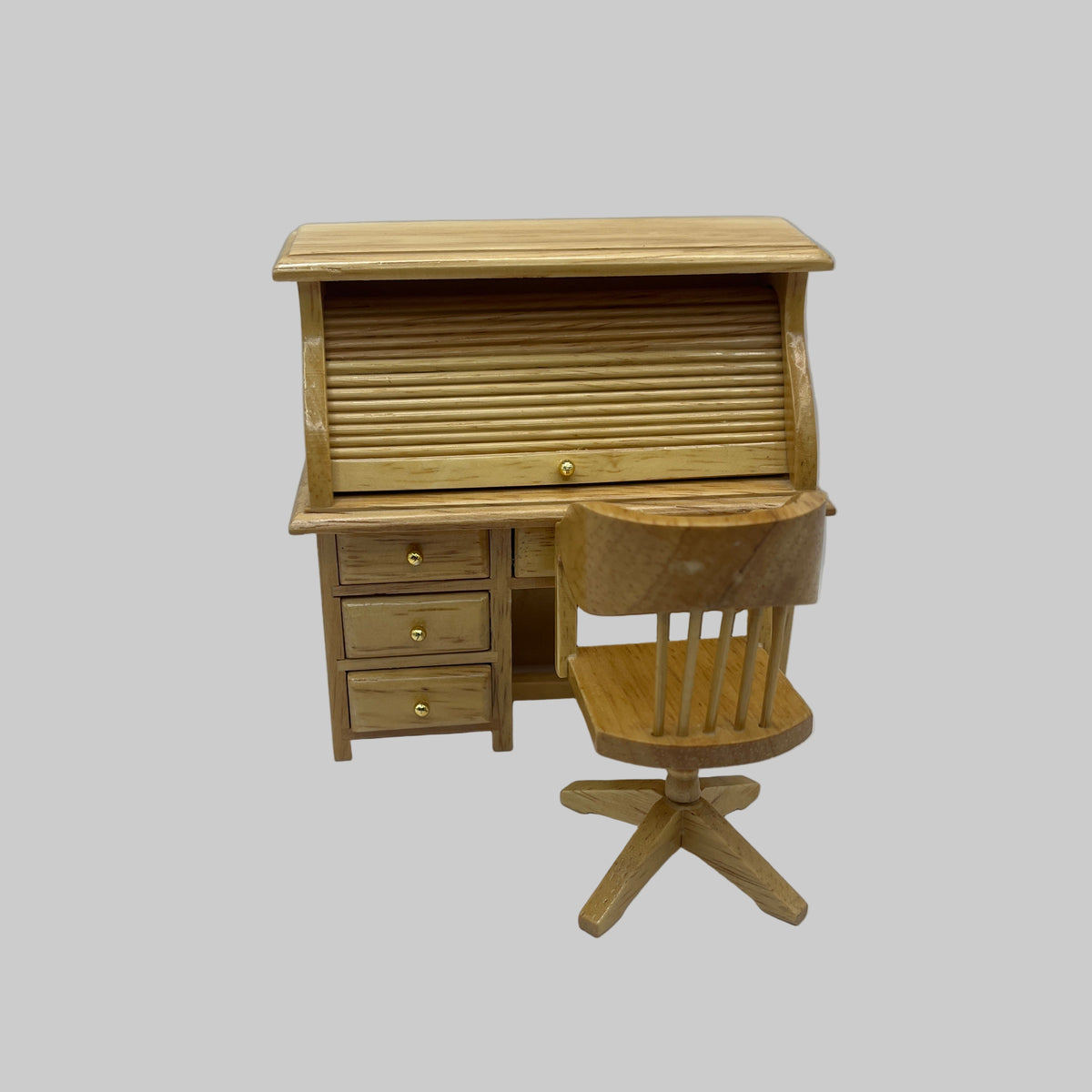 dolls house desk and chair