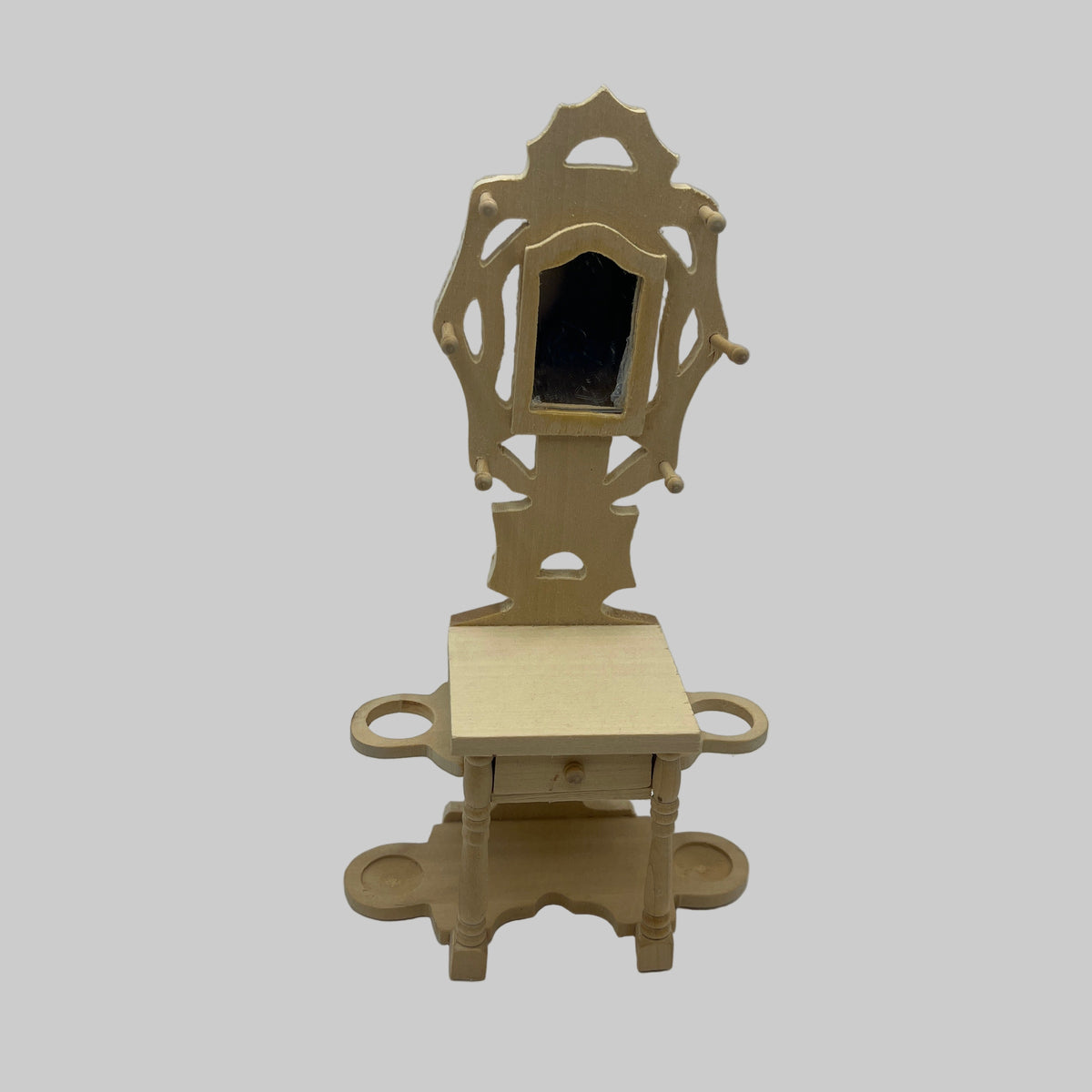 DEC028 - Bare wood hall stand