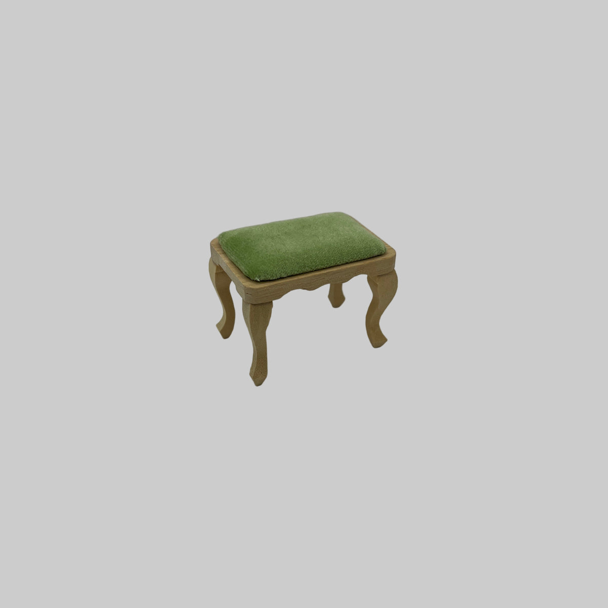 BEF074 - Bare wood upholstered stool