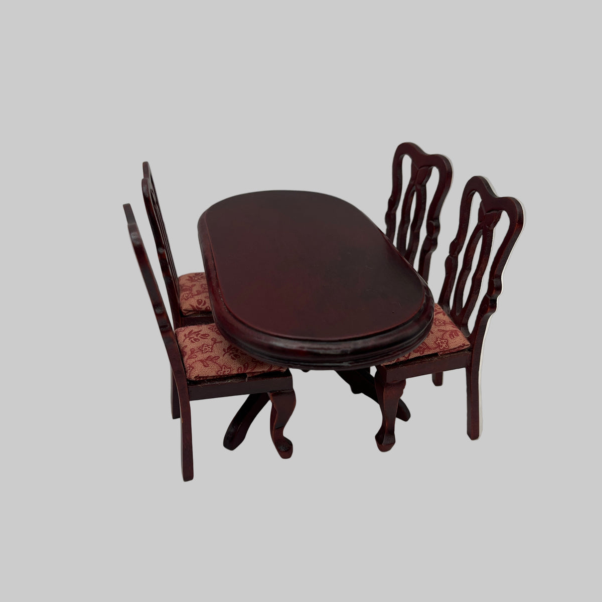 Dolls house dining table and chairs