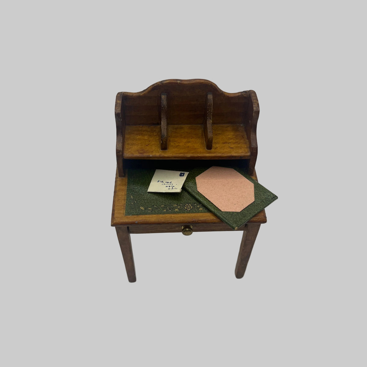 Artisan dolls house writing desk