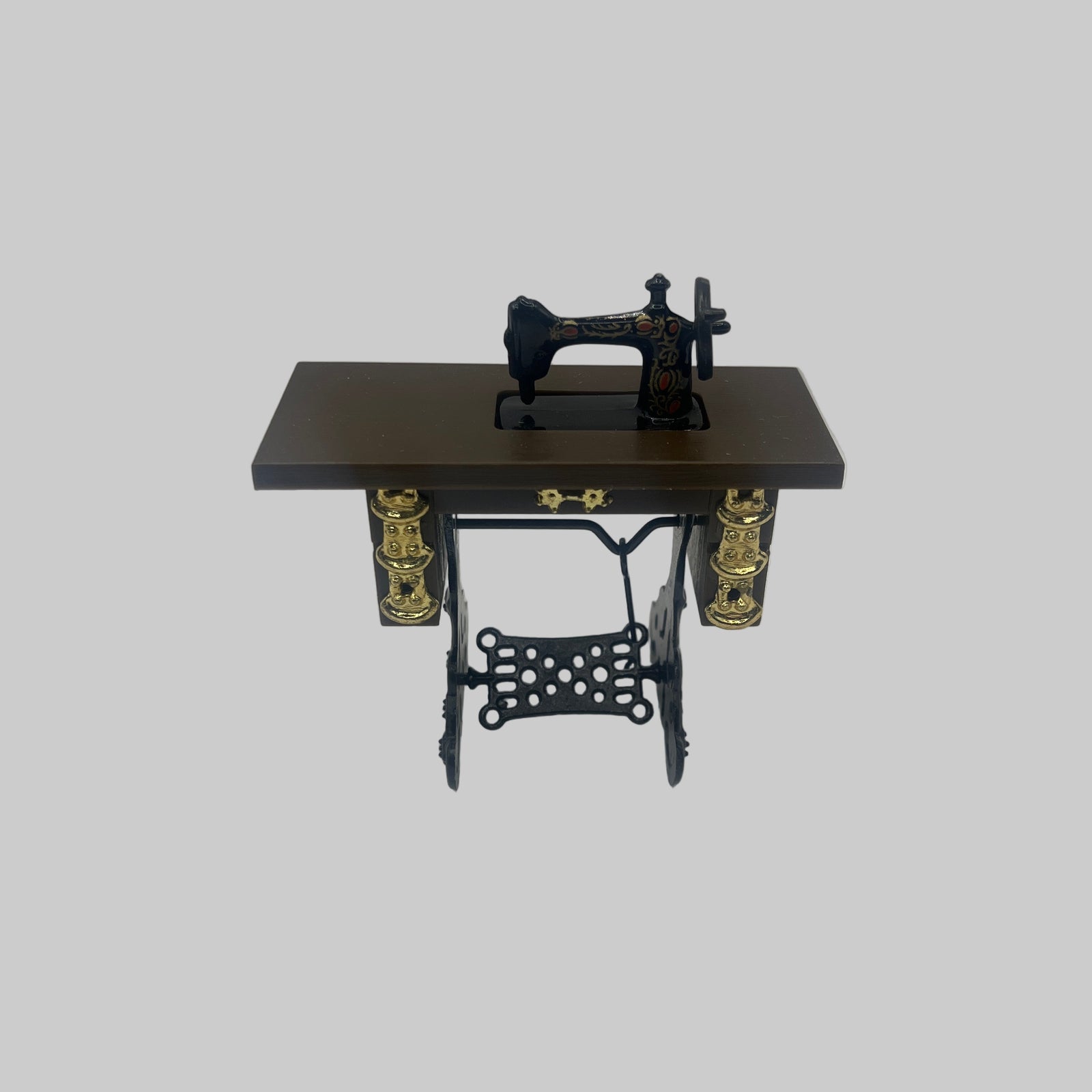 Dolls house sewing machine table