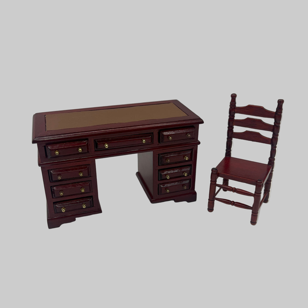 Dolls house desk and chair