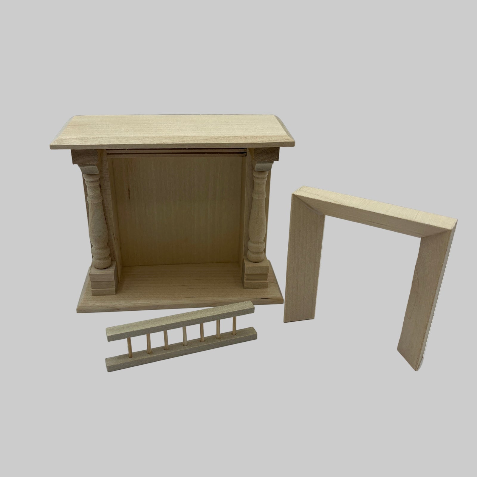 BEF058 - Bare wood fireplace