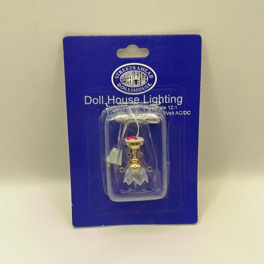 DE121A - Lily ceiling light, clear shade