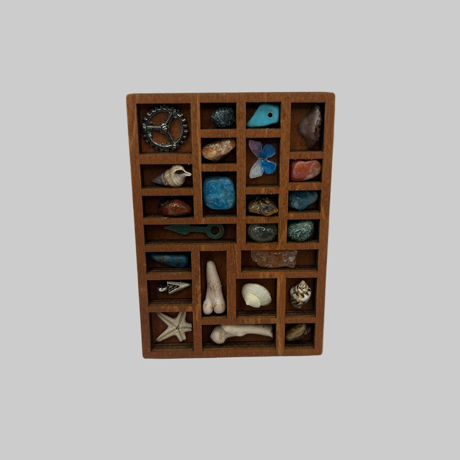 Dolls house printers tray full of items