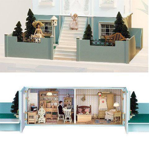 Classical basement dolls house kit