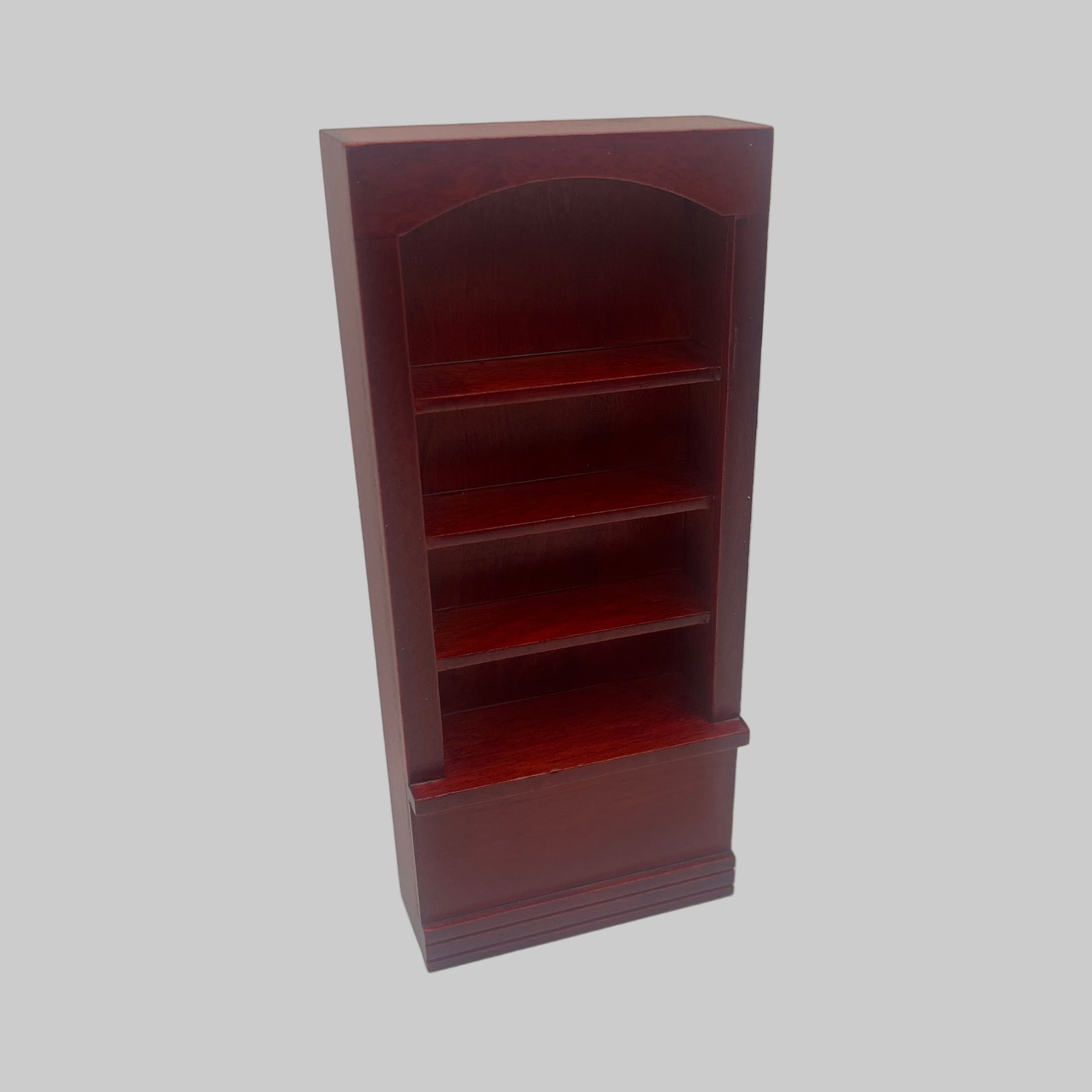 Dolls house mahogany shop shelves