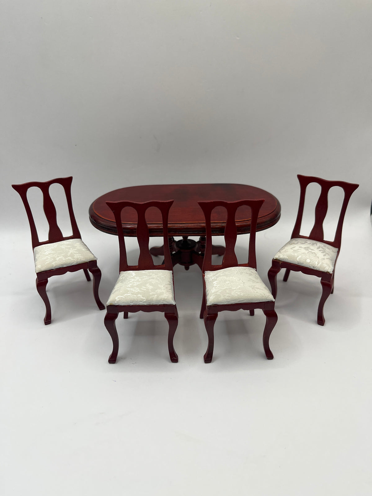Mahogany dining table and chairs