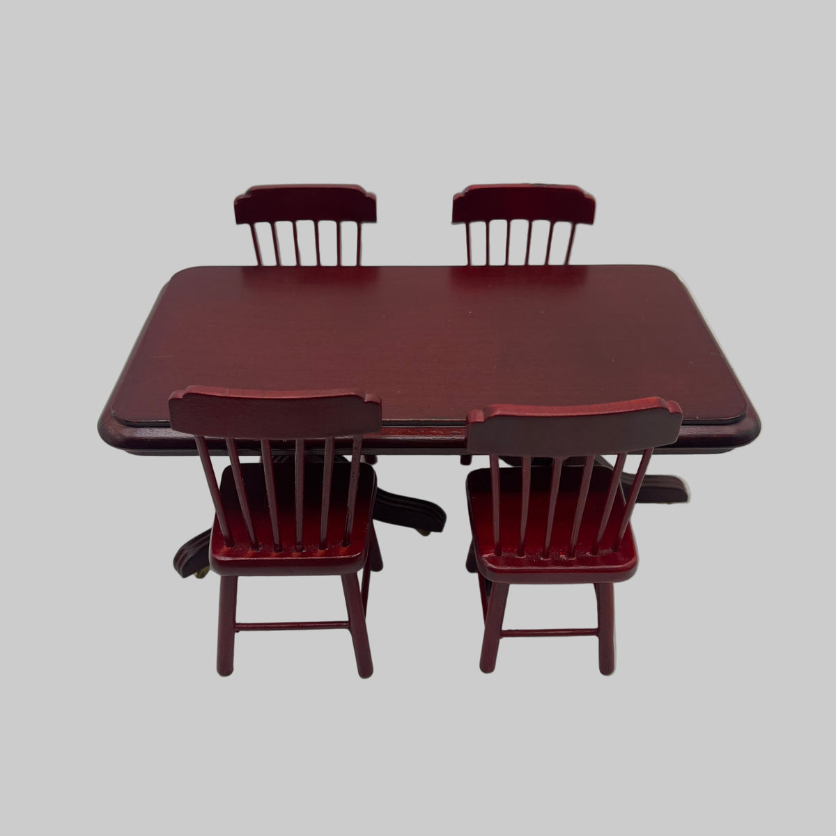Mahogany dining table and chairs